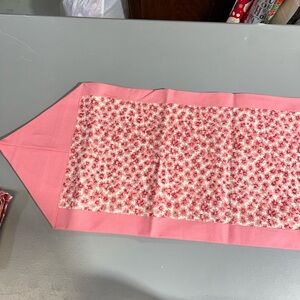 Pink Floral Table Runner
